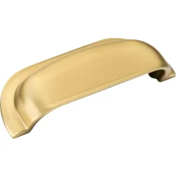 Hampton Cup Handle (Brushed Satin Brass) kitchen handle