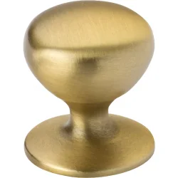 Hampton Knob (Brushed Satin Brass) kitchen handle