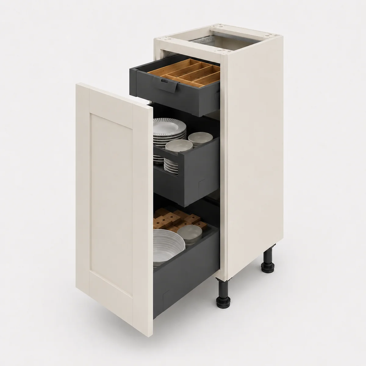 400mm Highline Base Unit with Inner Drawers