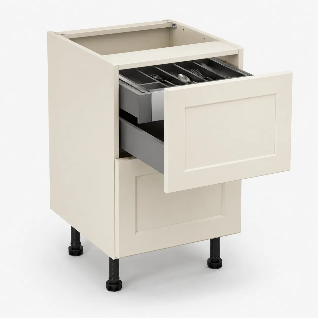 500mm 3 Drawer Base Unit with Inner Cutlery Drawer