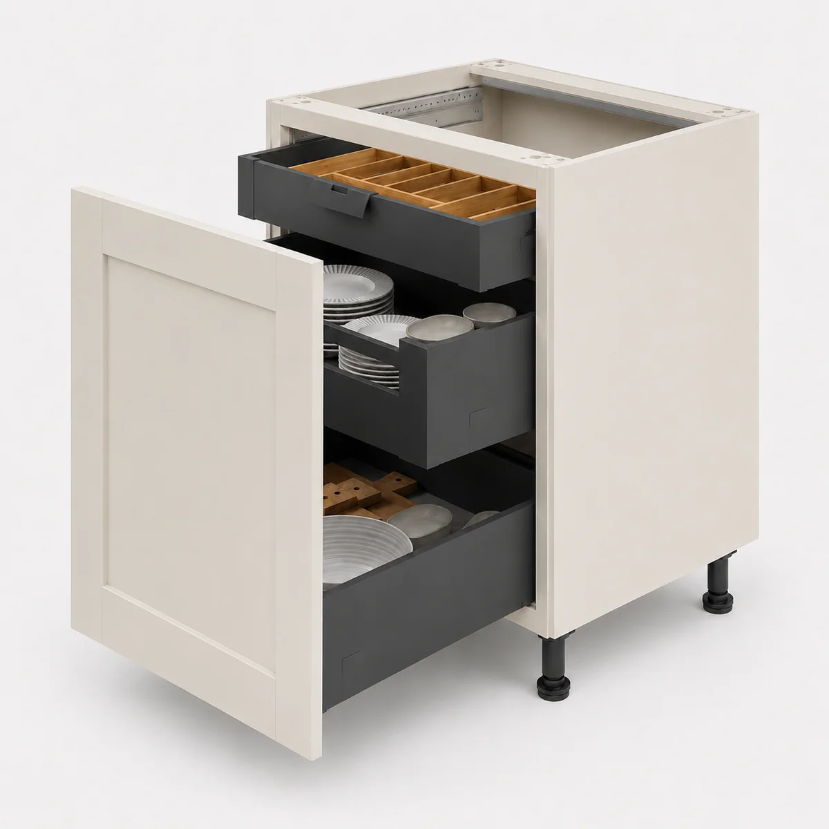 500mm Highline Base Unit with Inner Drawers