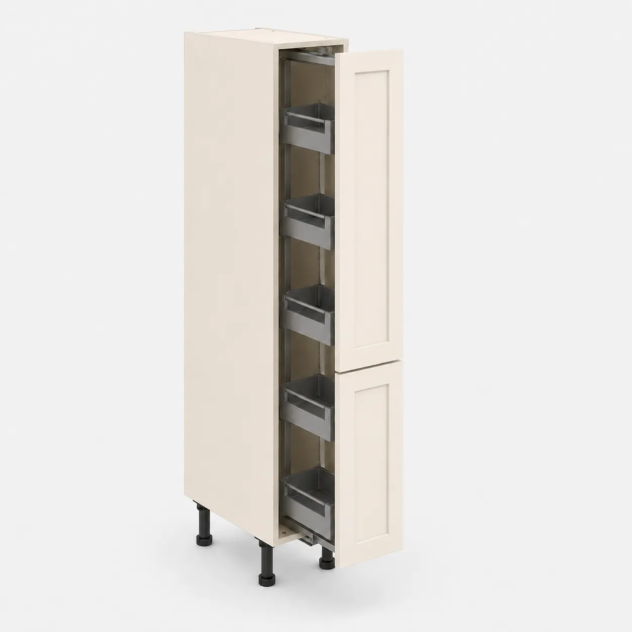 300mm Larder Unit Split Doors with Pull Out