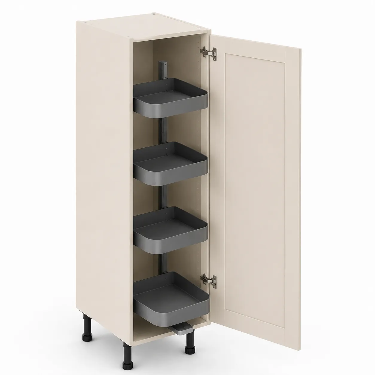 500mm Larder Unit Full Height Door with Pull & Swing